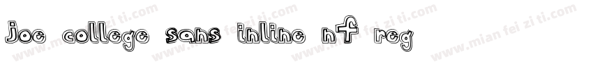Joe College Sans Inline NF Regular字体转换